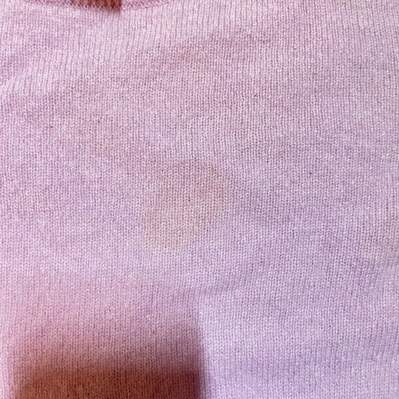 Halogen 100% Cashmere Sweater Women's M Lavender Purple Crew Neck Pullover - Picture 5 of 15